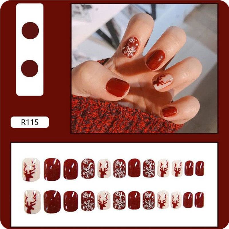 Nail shell can be removed and worn, short section, long version, removable wearable fake nail patch, finished product, lasting and repeated use of net red