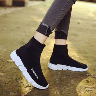 W elastic socks shoes men and women Korean version couples wild breathable socks shoes men's trend men's and women's casual sports