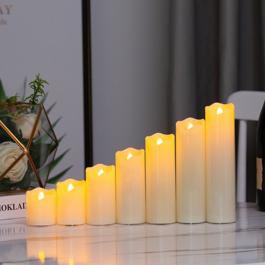 5 cm fixed flashing LED electronic simulation candle light table decorations for wedding proposal yellow party props