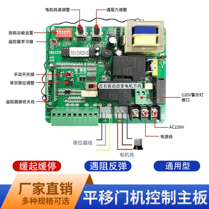 UNIVERSAL TRANSLATION DOOR MOTOR MAIN BOARD CONTROLLER VILLA COURTYARD GATE EIGHT-WORD DOOR FLAT DOOR OPEN INTELLIGENT CIRCUIT BOARD