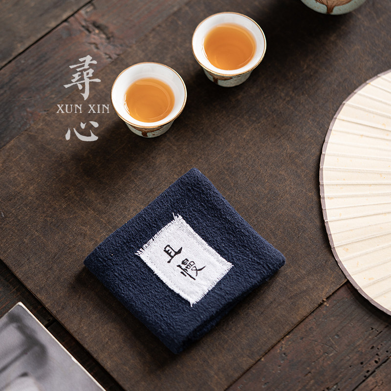 Chinese style zen tea towel cloth absorbent upscale home tea table rag thickened raising pot towels tea table accessories tea cloth towels-Taobao