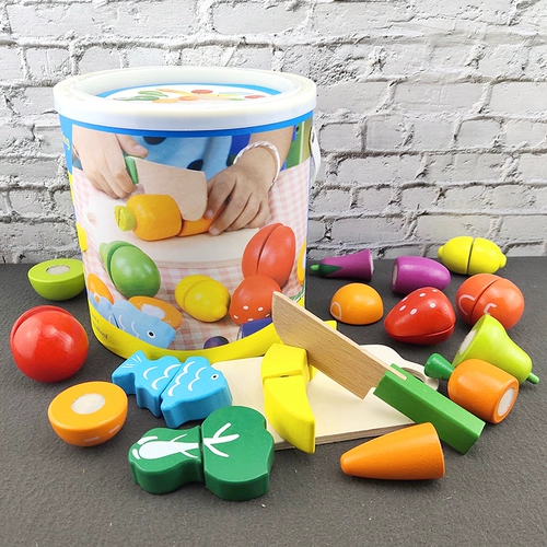 Детский деревянный комплект для разрезания подходит для мужчин и женщин, семейная интеллектуальная игрушка