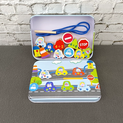 Детское ювелирное украшение для младенца для тренировок с бусинами, интеллектуальная игрушка, раннее развитие, мелкая моторика