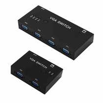 vga switch four in and one out vga video converter computer VGA sharer VGA 2 in and 1 out switch