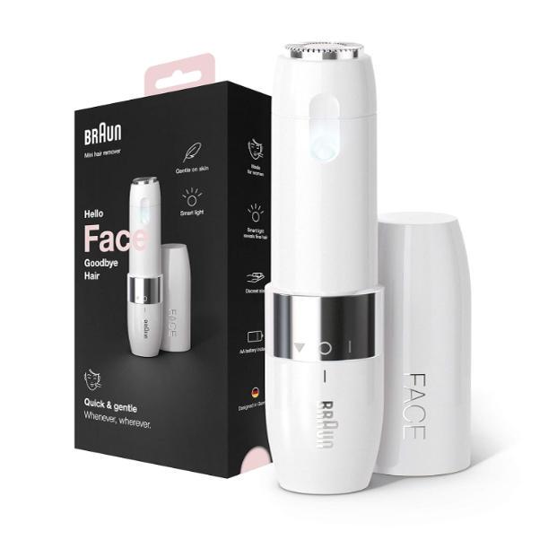 Braun Face Mini Epilator for Women, Electric Facial Small Shaver for Upper Lip, Chin and Face Fs1000