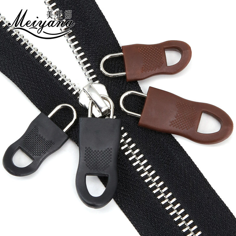 Metal detachable zipper pull pull piece universal repair clothes bag replacement zipper pull head buckle pendant accessories