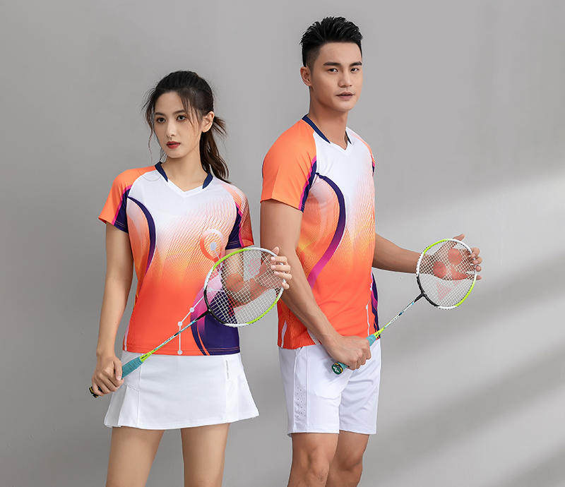 Summer quick-drying game badminton suit men and women table tennis training suit breathable company sports team uniform running suit
