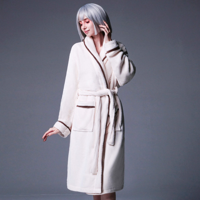 Miss Beaver pregnant woman lactating pajamas moon dress dress female coral velvet winter home clothing thickened