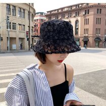  Ultra-thin fisherman hat hat female Korean version of the student new fisherman hat female wild lace breathable sunshade sunscreen hat female