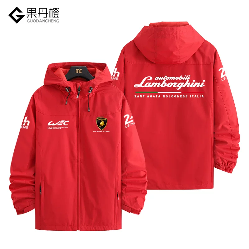 Куртка-пиджак гоночного костюма команды Lamborghini для гонок WEC, одежда мужская
