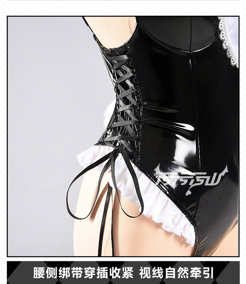 Azur Lane Prinz Eugen Black And White Bunny Maid Cosplay Costume