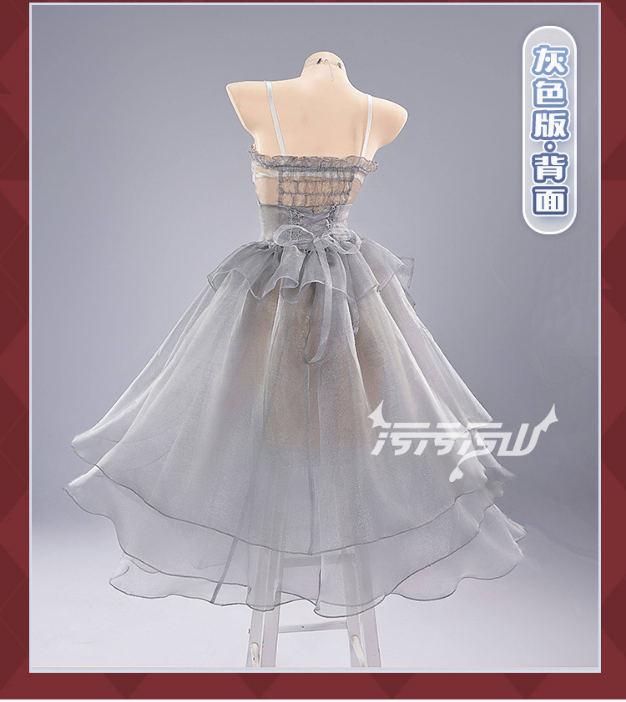 NIKKE: Goddess of Victory: Cinderella | Gray And Blue Cinderella Crystal Princess Cosplay Costume 38 NIKKE Rapi Cinderella Crystal Princess Cosplay Costume