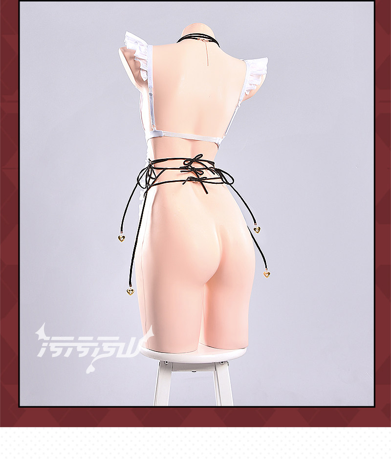 Azur Lane: HNLMS Golden Leeuw | White Maid Lingerie Cosplay Costume 37 Azur Lane Golden Lion Maid Lingerie Cosplay Costume