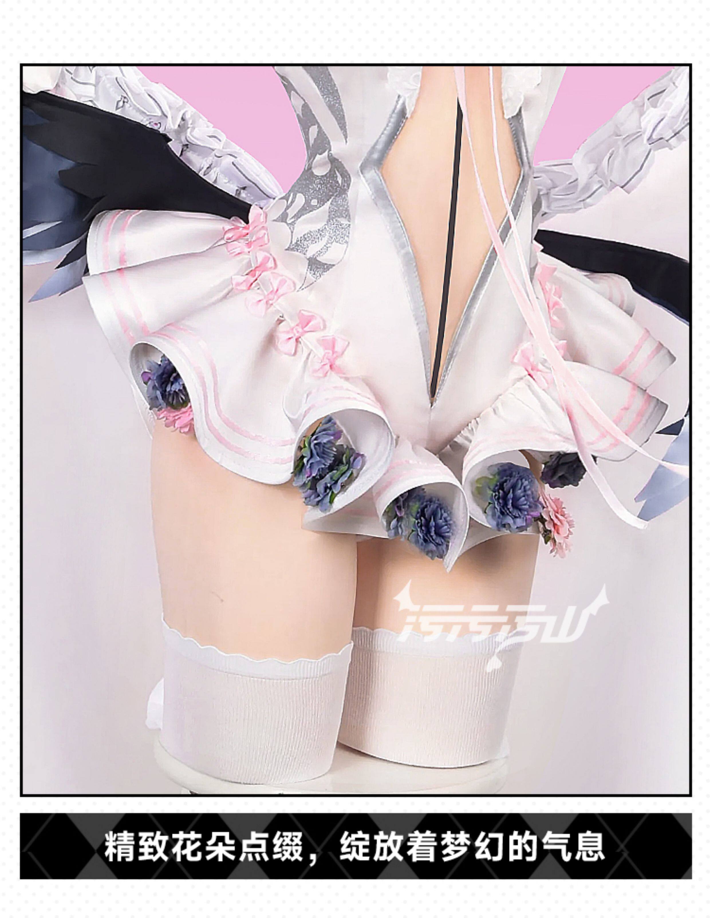 Blue Archive: Shimokawa Koharu | Pure White Vow Wedding Dress Cosplay Costume 40 Blue Archive Shimoe Koharu Pure White Vow Wedding Dress Cosplay Costume