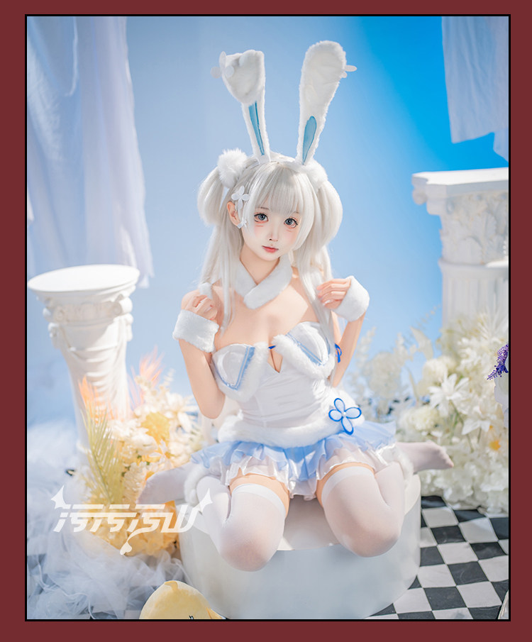 Azur Lane Perth Sea Breeze Pajama Bunny Cosplay Costume