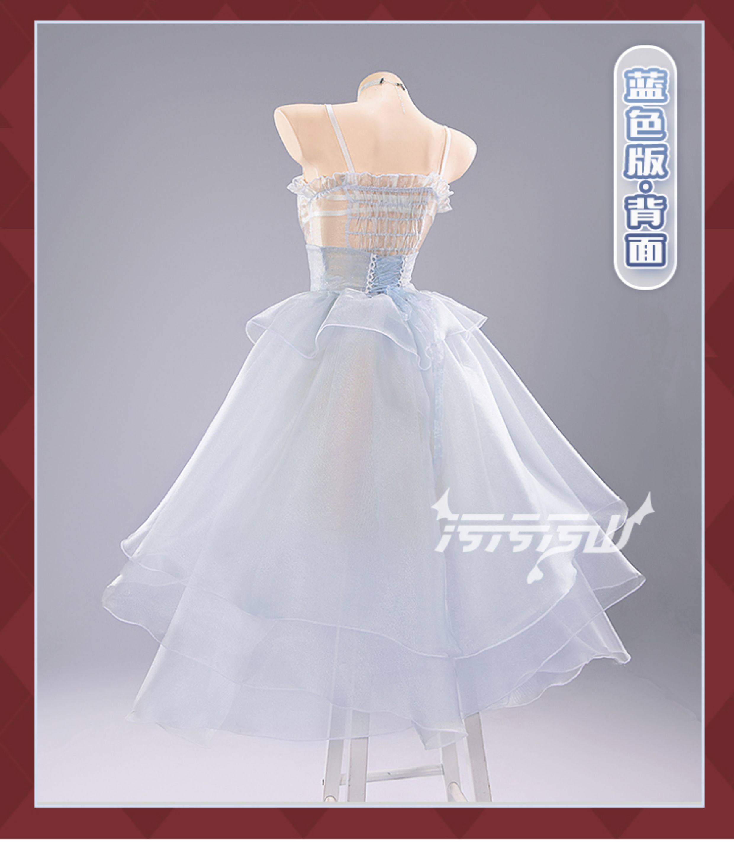 NIKKE: Goddess of Victory: Cinderella | Gray And Blue Cinderella Crystal Princess Cosplay Costume 48 NIKKE Rapi Cinderella Crystal Princess Cosplay Costume