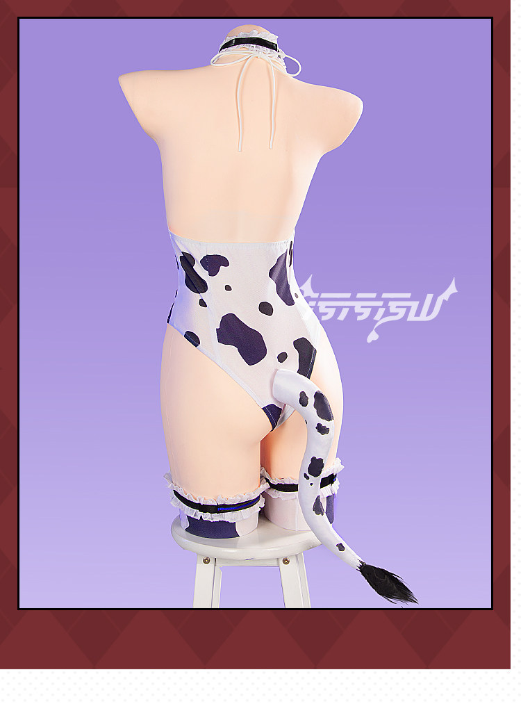 Azur Lane Musashi Cow Print Outfit Cosplay Costume