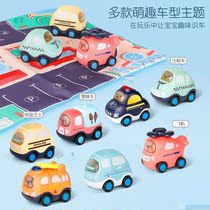 Baby toy car over 6 months old 1 year old 1 year old car 8 months old baby cartoon inertia car model