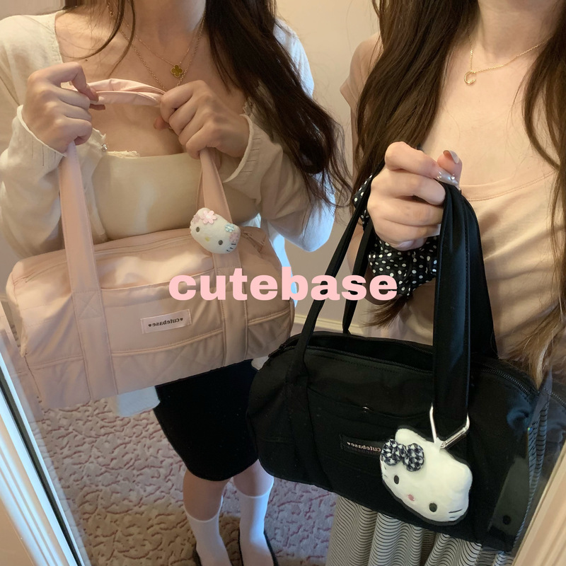 Cutebase/Three-Color Cloud Bag/Travel Fitness Bowling Bag/Rabbit and Bear Print Cutebase/Three-Color Cloud Bag/Travel Fitness Bowling Bag/Rabbit and Bear Print