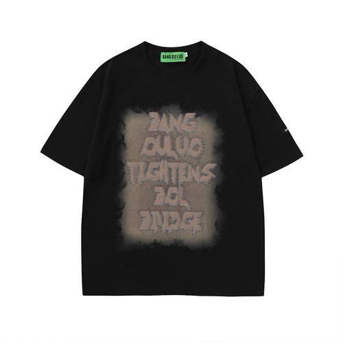 NOONOZ Летняя футболка с коротким рукавом для влюбленных, короткий рукав, свободный крой, в американском стиле