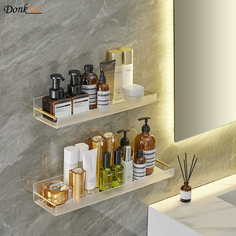 Makeup Room Mirror Front Shelve ACRYLIC Perforated Bathroom Wash toilet Toilet Toilet above toilet Toilet Bowl