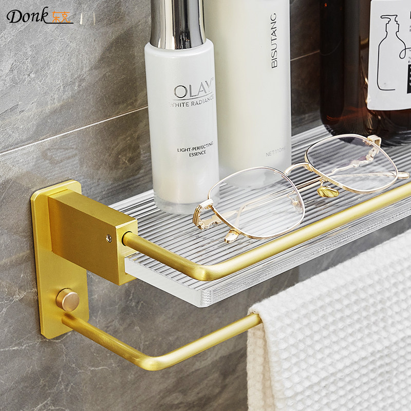 Acrylic powder room rack free punch bathroom vanity toilet toilet cosmetic storage shelf toilet wall hanging