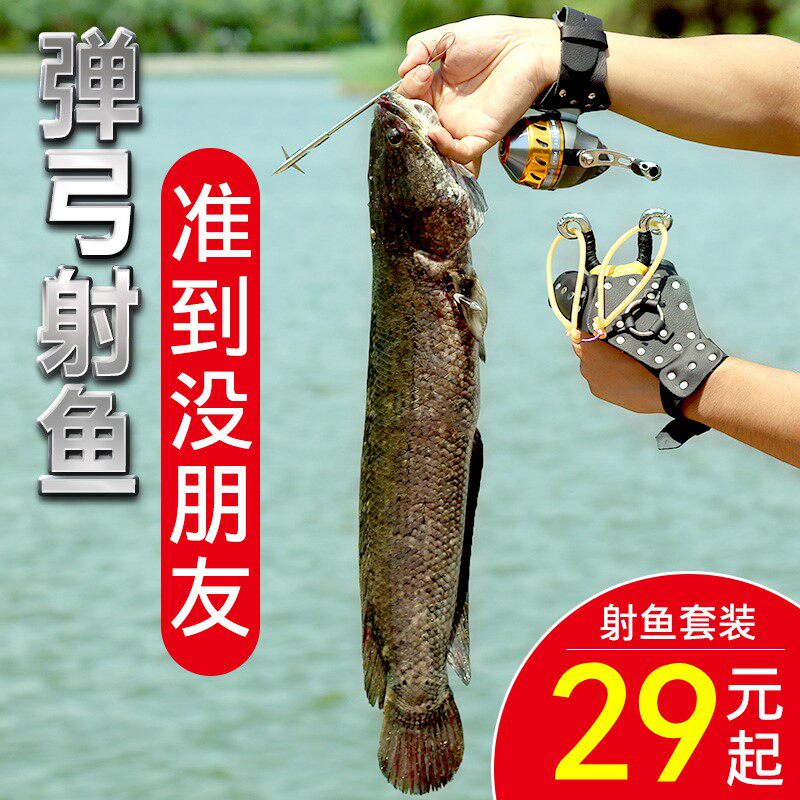 Wuhan Tianyuan Deng Gang's official flagship store fish darting fish darts suit slingshot fishing fish gun slingshot and shot fish shooter
