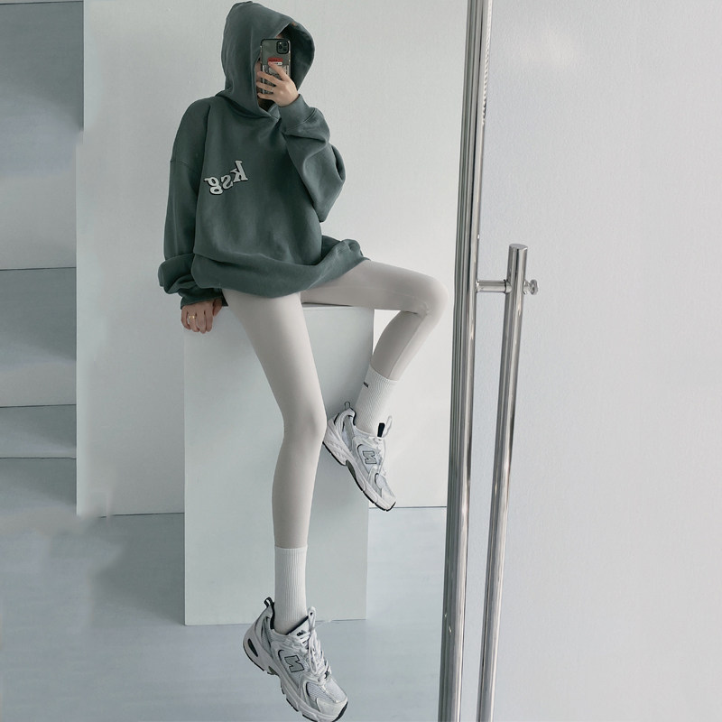 No Marks Yoga Pants Woman Summer Thin STRONG PRESSURE SLIM LEG LIFT HIP HIGH WAIST BEATING BOTTOM SPORTS PANTS FITNESS SHARK PANTS EXTERNAL WEAR