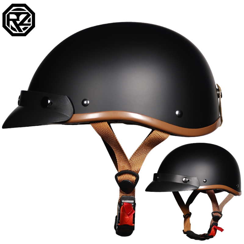 VOSS retro locomotive Half Helmets men and women Seasons Universal Electric Car Safety Helmet Harei Motorcycle Helmet 3c Certification-Taobao