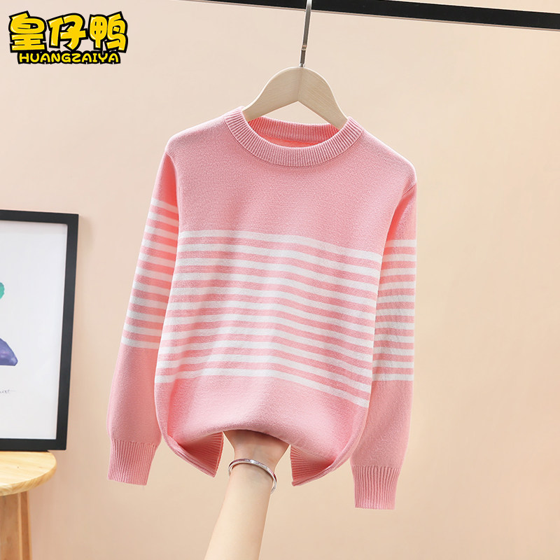 Girls Sweater Spring and Autumn 2022 New Children's Knitwear Girls Sweaters Western Style Pullover Bottoming Shirts Thin Spring Dresses