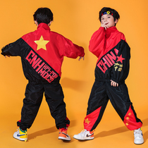 Childrens Street Dance Dance Suit Boy Hip Hop Wind Costumes Play Out The Cool Handsome Girl Jazz Dance Practice for the Spring and Autumn