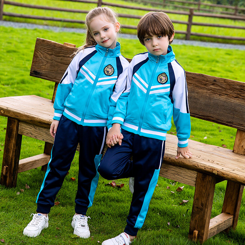 Children's school uniform autumn suit British style primary and secondary school students' class uniform spring and autumn style kindergarten garden uniform sports meeting clothing