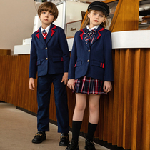 Childrens school uniform suit Spring and autumn clothing Inlenfeng primary school childrens class clothes autumn and winter three sets of kindergarten garden clothes skirts