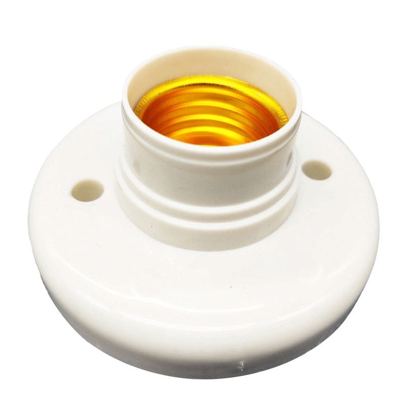 E27 screw lamp holder LED bulb lamp head lamp mouth socket lamp base suction top surface installation Luo mouth dark installation energy saving