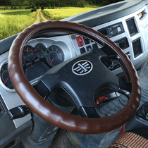 38 40 42 45 47 50CM cowhide leather steering wheel cover big truck truck bus car handle cover