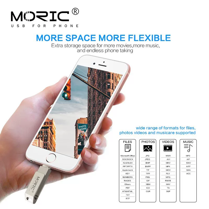 IOS Flash Drive 128GB for iPhone iPad Photostick USB 2.0 PE