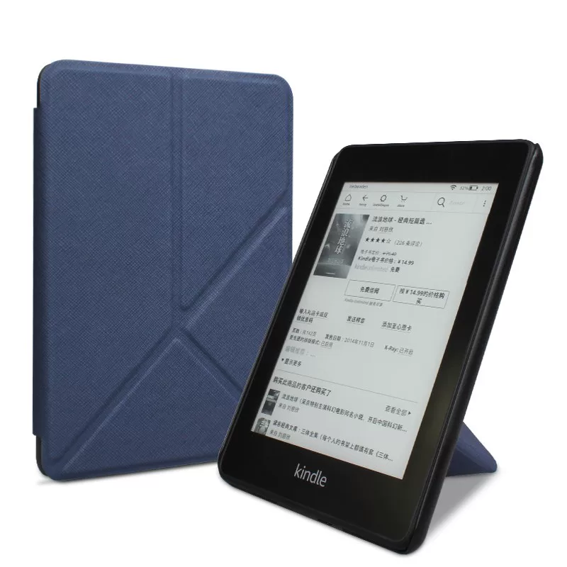 Чехол-кейс для Kindle Paperwhite 1 2 3 P с кожаным интеллектуальным обложкой