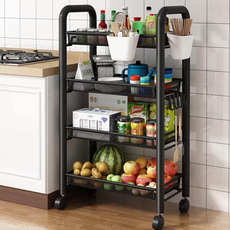Kitchen shelve floor multilayer small cart shelves Vegetable Racks removable bedrooms Dormitory Storage shelf