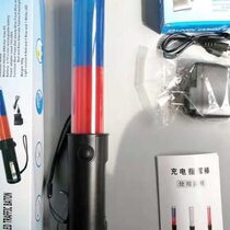 Red and blue rechargeable traffic baton outdoor multi-functional fluorescent stick life-saving stick with lighting magnet and whistle