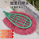 Large Plastic Broom for Sanitation, Factory, and Street Cleaning; Outdoor Yard Broom with Reinforced and Thickened Plastic Bristles