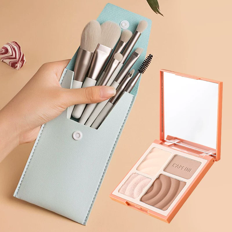 Brush, set, storage system, eye shadow, 8 pieces, full set, for beginners, 8 pieces