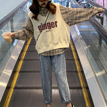 Girl Autumn Clothing Suit 2022 New Casual Three Sets Tennis Red Horse Chia CUHK Child Sports Foreign Air Long Sleeve Shirt