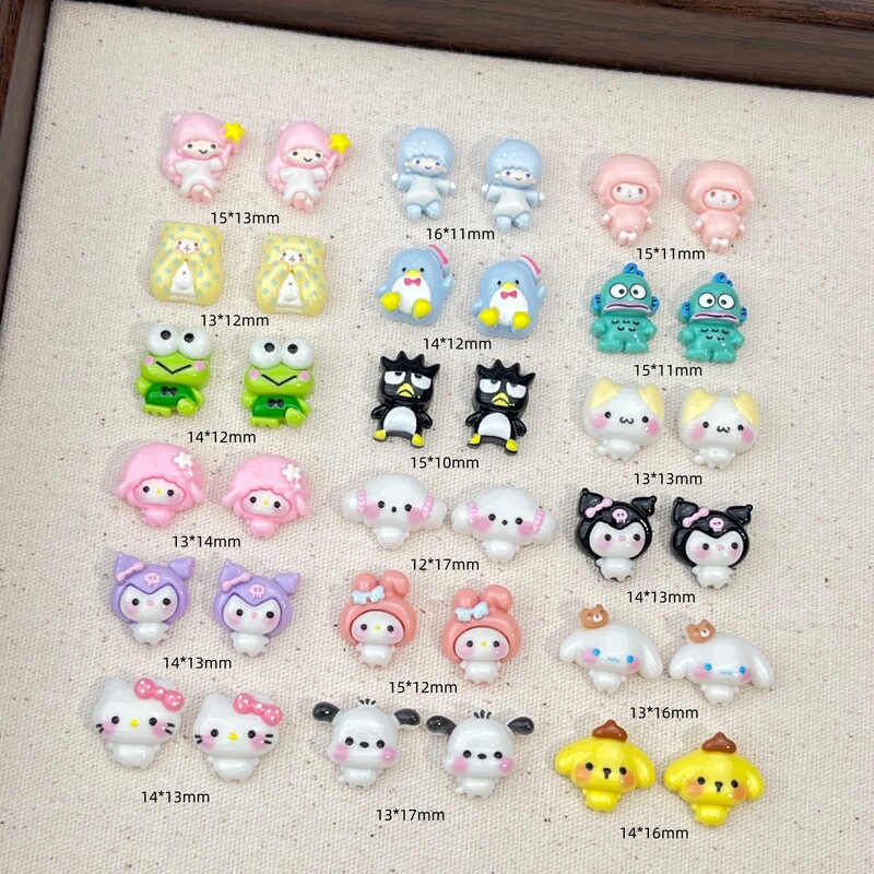 Cream Glue Resin Cartoon Nail Art Accessories Cute Sanrio Frog Penguin Resin DIY Hairpin Nail Accessories Cream Glue Resin Cartoon Nail Art Accessories Cute Sanrio Frog Penguin Resin DIY Hairpin Nail Accessories