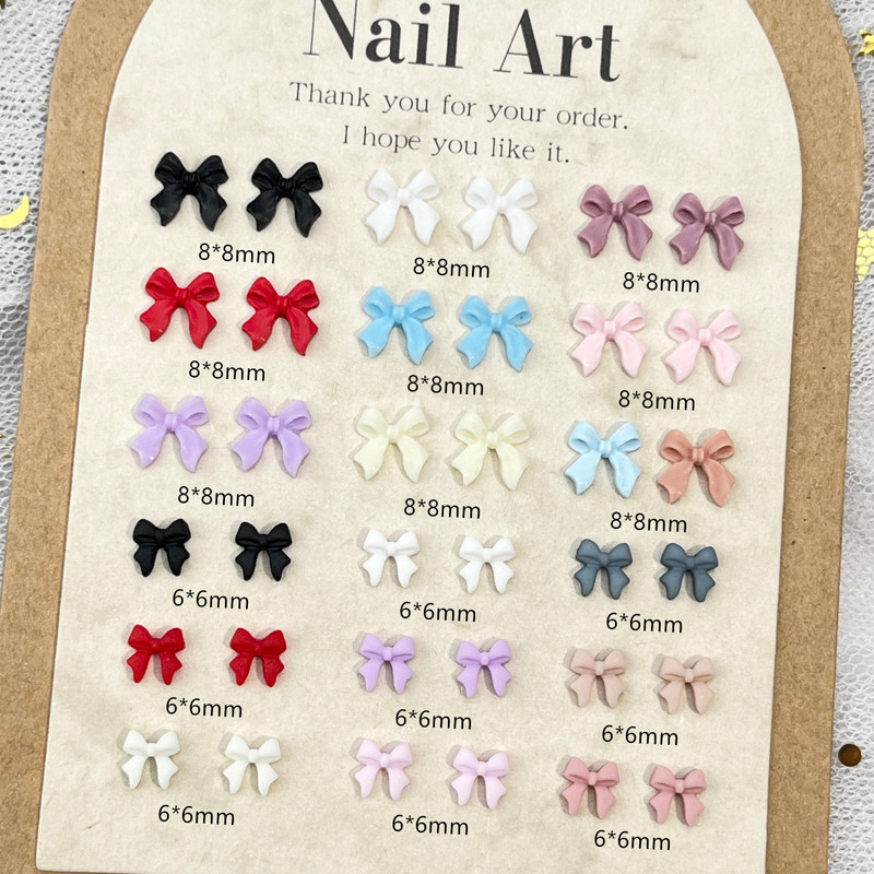 Mini Bow Nail Art Accessories Small Three-Dimensional Versatile Ribbon Bow Resin DIY Nail Decorations Mini Bow Nail Art Accessories Small Three-Dimensional Versatile Ribbon Bow Resin DIY Nail Decorations