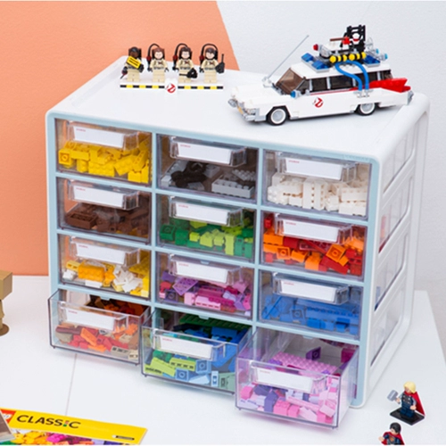 Южнокорейский органайзер для канцелярских товаров SYSMAX серии SYSTEM, многофункциональный ящик для хранения с 12 сетками, органайзер для инструментов, ящик для хранения косметических инструментов, ящик для хранения, ящик для хранения домашнего рабочего стола, офиса