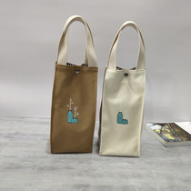 Water glass bag Handheld water glass bag Japan-ROK waterproof hand cute cartoon hand carrying portable umbrella containing braised burn