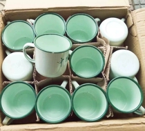 Inventory old - fashioned 87 enamel cup mouthwash cup nostalgia classic liberation retro cup green enamel cup
