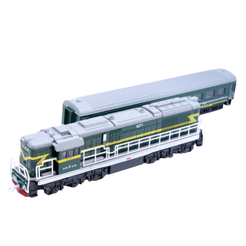 Green locomotive steam engine children's simulation boy