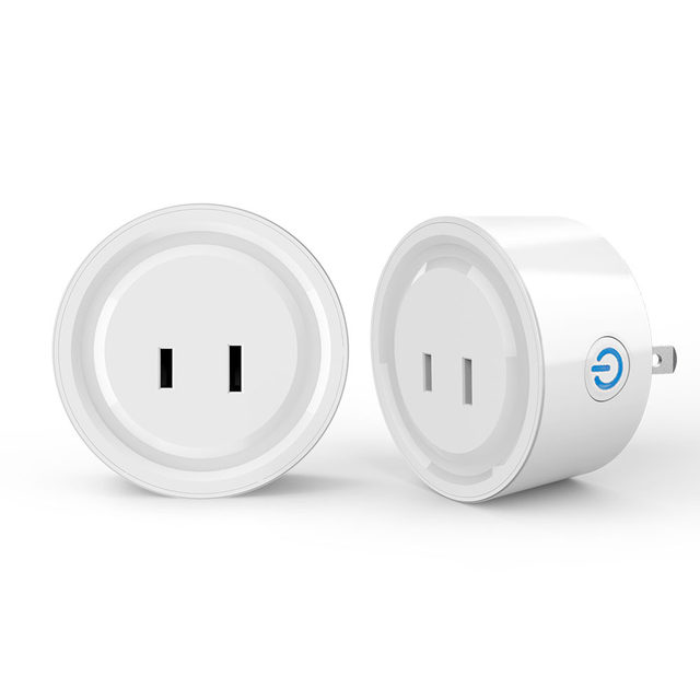 Tuya Wifi Smart Socket with Japanese Plug Can Be Used for Domestic Two-Pin Ai Speaker Voice Control and Scheduling