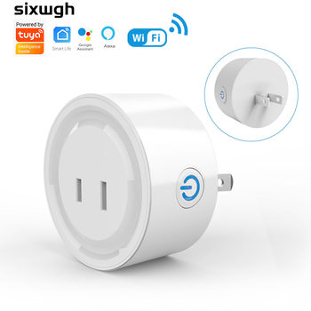 Tuya Wifi Smart Socket with Japanese Plug Can Be Used for Domestic Two-Pin Ai Speaker Voice Control and Scheduling